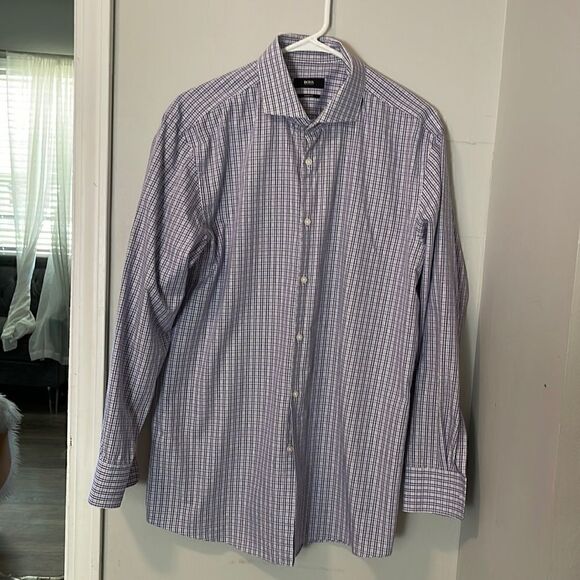 HUGO BOSS DRESS SHIRT - Picture 1 of 10